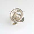 spectaculos inel futurist " Espace ".argint. Franta cca 1970